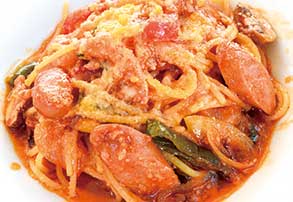 パスタとドリンクのセット