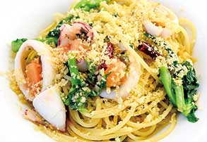 パスタとドリンクのセット