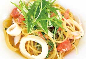 パスタとドリンクのセット