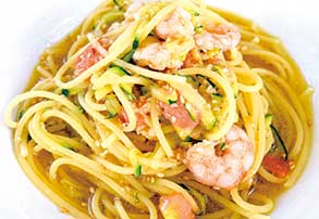 パスタとドリンクのセット